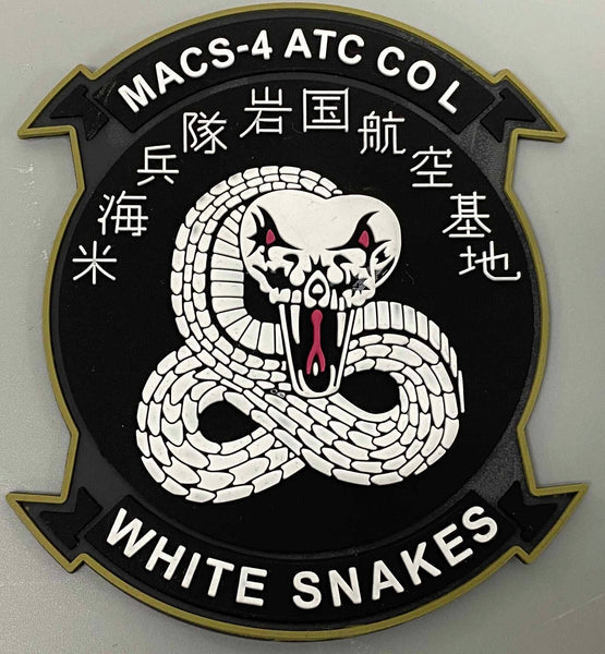 Officially Licensed USMC MACS-4 White Snakes ATC Co L PVC Patch