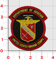 Officially Licensed USMC Department of Aviation Patch