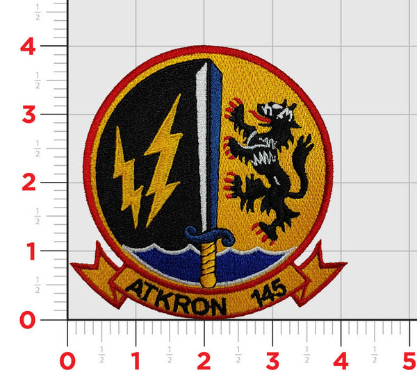Officially Licensed US Navy VA-145 Swordsmen Squadron Patch