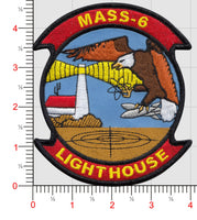 Officially Licensed Marine Aviation Support Squadron MASS-6 Lighthouse Patch