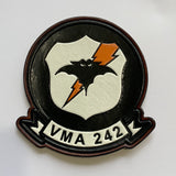 Officially Licensed USMC VMA-242 Bats Leather Patches