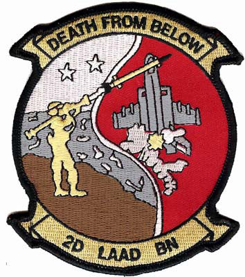 Officially Licensed USMC 2nd LAAD Death From Below Patch