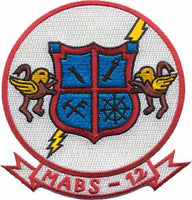 Officially Licensed USMC Air Base Squadrons MABS 12 Patch