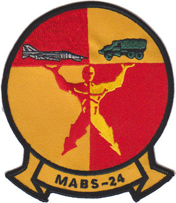 Officially Licensed USMC Air Base Squadrons MABS 24 Patch