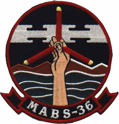 Officially Licensed USMC Air Base Squadrons MABS 36 Patch