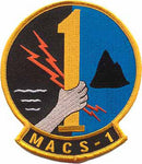 Officially Licensed USMC Marine Aviation Control Squadron MACS-1 Patch