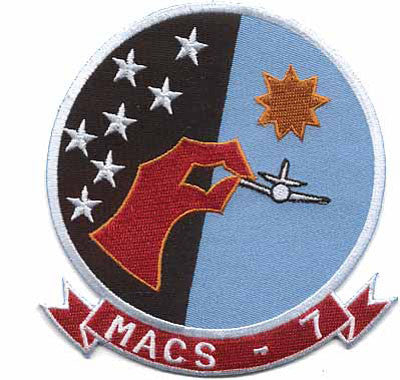 Officially Licensed USMC Marine Aviation Control Squadron MACS-7 Patch