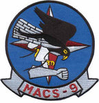 Officially Licensed USMC Marine Aviation Control Squadron MACS-9 Patch