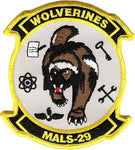 Officially Licensed USMC MALS 29 Wolverines Patch