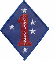 Officially Licensed USMC 1st MARDIV Guadalcanal Patch