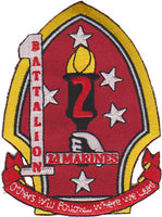 Officially Licensed USMC 1st Bn 2nd Marines patch