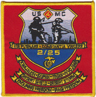 Officially Licensed USMC 2nd Bn 25th Marines Patch