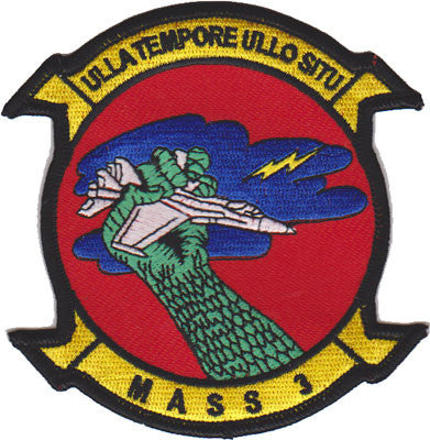 Officially Licensed Marine Aviation Support Squadron MASS-3 Patch