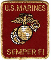 Officially Licensed USMC Red Rectangle Patch