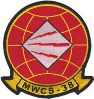 Officially Licensed USMC Marine Wing Communications Squadron MWCS-38 Red Lightning Patch