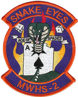 Officially Licensed USMC MWHS 2 Snake Eyes Patch