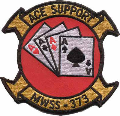 Officially Licensed USMC MWSS-373 Ace Support Patch