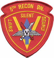 Officially Licensed USMC 5th Recon Bn Patch