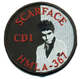 HMLA-367 Scarface Flightline Qualification Patches