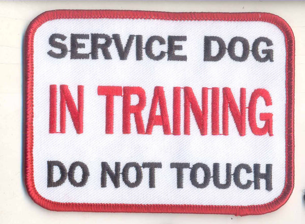 Service Dog In Training Patch Patch