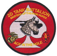 Officially Licensed USMC 2nd Tank Bn Masters of the Iron Horse Patch