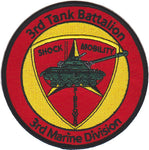 Officially Licensed USMC 3rd Tank Bn 3rd MARDIV Patch