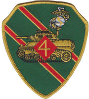 Officially Licensed USMC 4th Tank Bn Patch