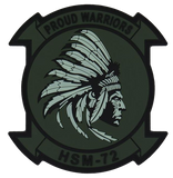 Officially Licensed US Navy HSM-72 Proud Warriors PVC GITD Patch