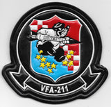 Officially Licensed U.S. Navy VFA-211 Checkmates Leather Patch