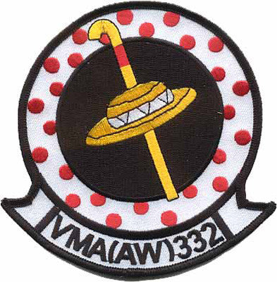 Officially Licensed USMC VMA(AW)-332 Polka Dots Patch