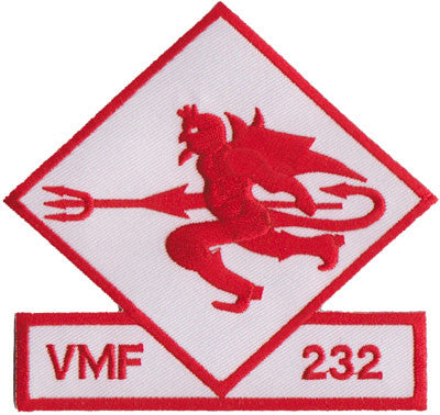 Officially Licensed USMC VMF-232 Red Devils Patch