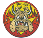 Officially Licensed USMC VMF-351 Original Devil Dog Patch
