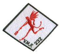 Officially Licensed USMC VMF-232 Red Devils WWII Throwback Patch