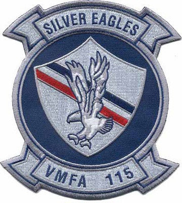 Officially Licensed USMC VMFA-115 Silver Eagles Squadron Patch