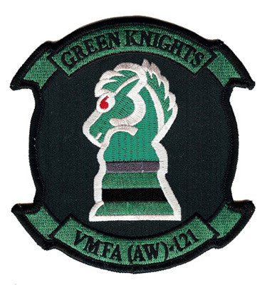 Officially Licensed USMC VMFA(AW)-121 Green Knights Patch