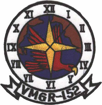 Officially Licensed USMC VMGR-152 Sumos Black Edge Patch