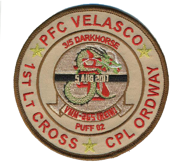 VMM-265 Memorial Patch & Sticker- With Hook and Loop