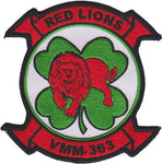 Officially Licensed USMC VMM-363 Red Lions Throwback Patch